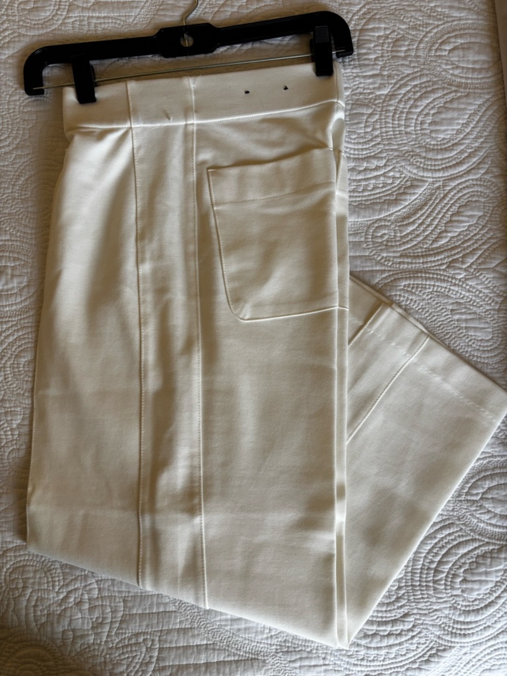 Jones New York Cream Wide Leg High-Rise Pants - Picture 5 of 8